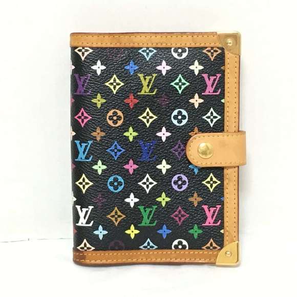 LOUIS VUITTON Agenda PM Monogram Multicolore Agenda R20895 Black